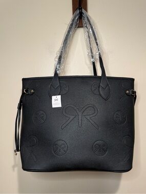 Ruby Ribbon Tote Black NEW WITH TAG